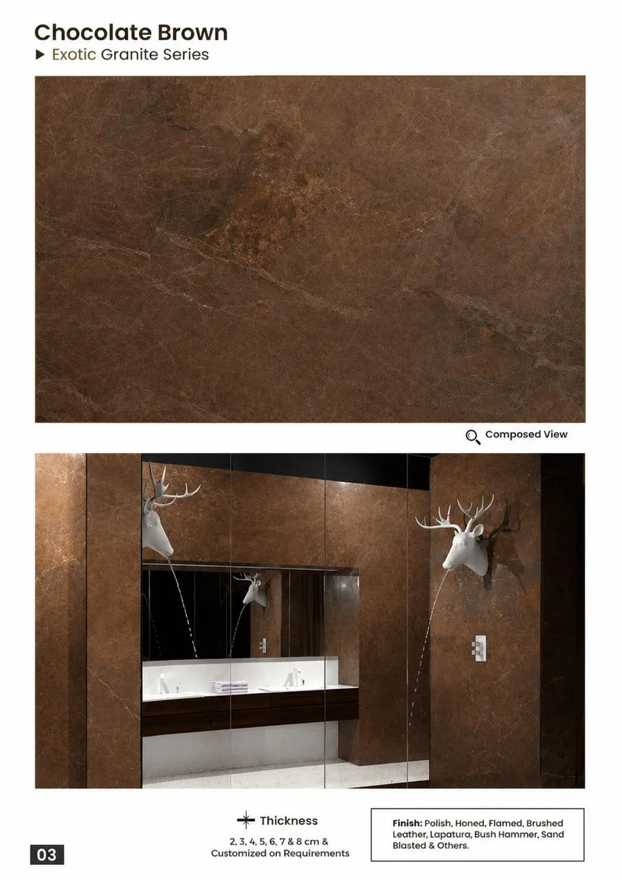 Textured granite flagstone slab